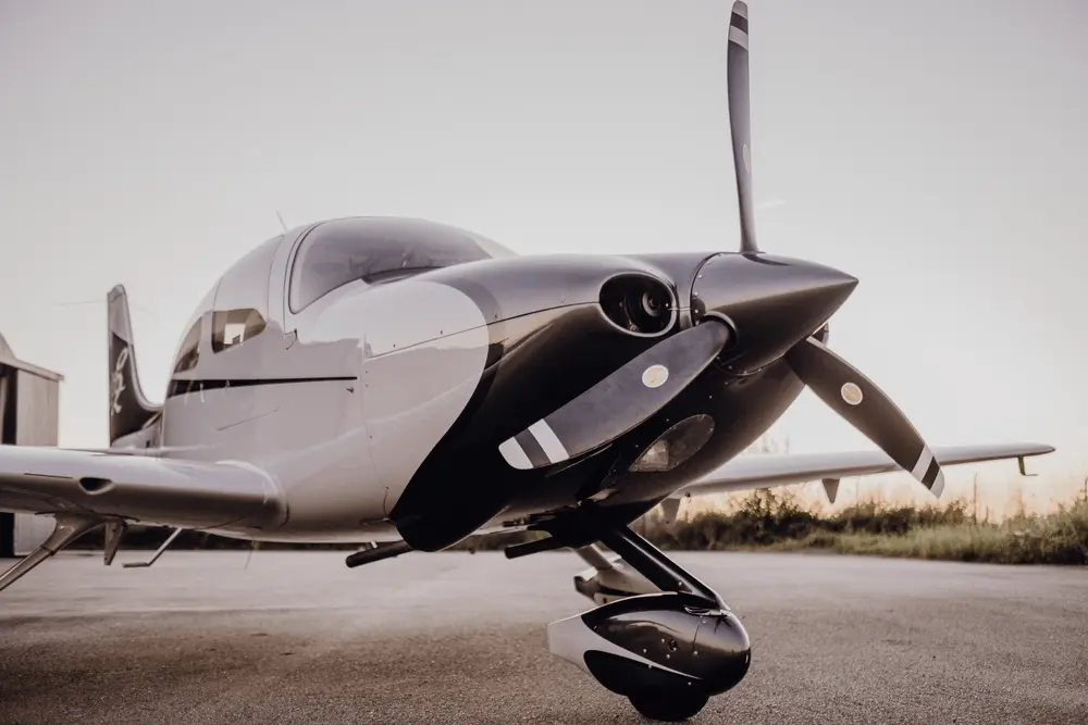 Commercial training aircraft on the ramp — Commercial Pilot Flight Test Guide
